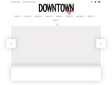 Tablet Screenshot of downtownmagazinenyc.com